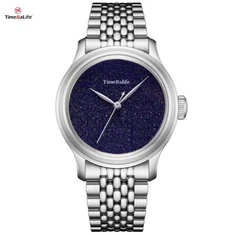 Aventurine dārgakmens akmens skalas mehāniskais unisex pulkstenis OEM Custom