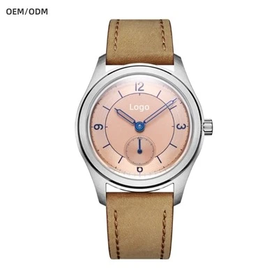 38 mm vienkāršais Seagull ST17 mehāniskais pulkstenis OEM pielāgots