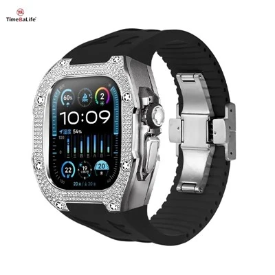 Pielāgots 46 mm luksusa dimanta Apple S10 mod komplekts