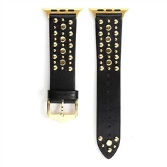 Piemērots Apple Watch Apple Watch Rivet ādas siksniņai ar pilnu nagu High Street aproci IWatch Gold Rivet