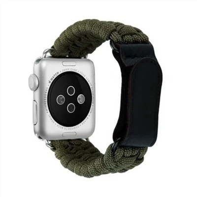 Piemērots Apple Iwatch6 5 4 Velcro siksna Seven Core Umbrella Rope IWatch Āra avārijas siksna