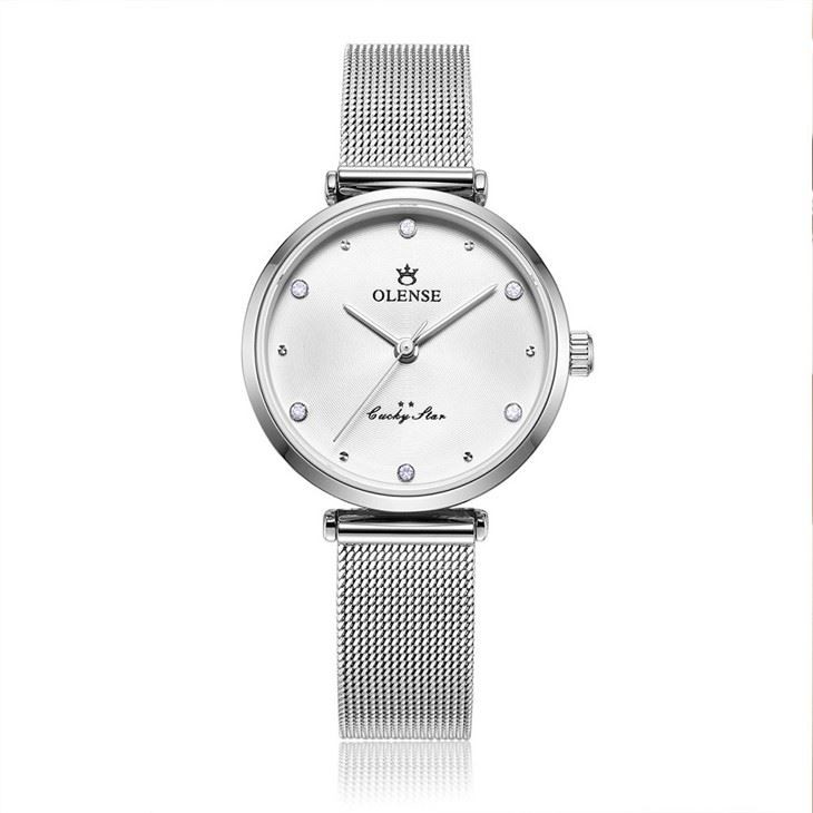 Wristwatches New Style Ladies Watch Stainless Steel Foreign Trade Fashion Watch Mesh Belt Fashion Waterproof